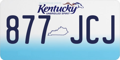 KY license plate 877JCJ