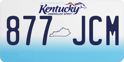 KY license plate 877JCM