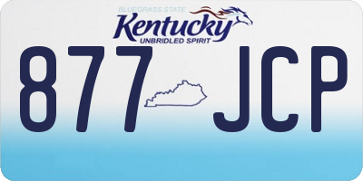 KY license plate 877JCP