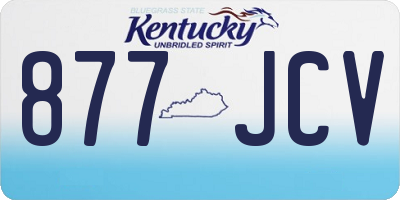 KY license plate 877JCV