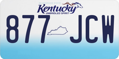 KY license plate 877JCW