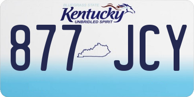 KY license plate 877JCY