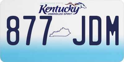 KY license plate 877JDM