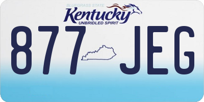 KY license plate 877JEG