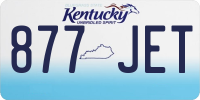 KY license plate 877JET