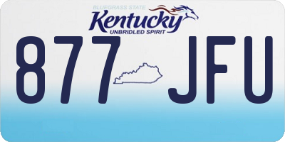 KY license plate 877JFU