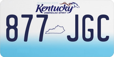 KY license plate 877JGC