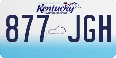 KY license plate 877JGH