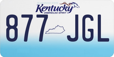 KY license plate 877JGL