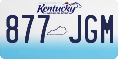 KY license plate 877JGM