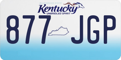 KY license plate 877JGP