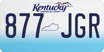 KY license plate 877JGR