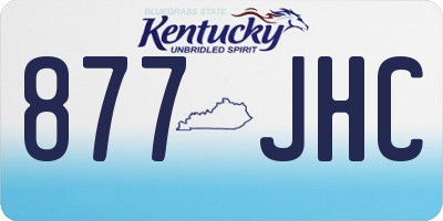 KY license plate 877JHC