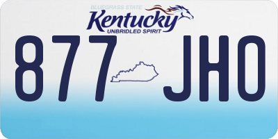 KY license plate 877JHO
