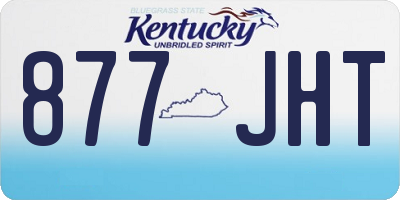 KY license plate 877JHT