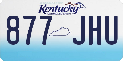 KY license plate 877JHU