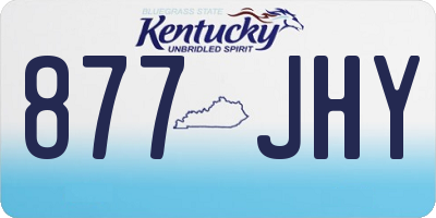 KY license plate 877JHY