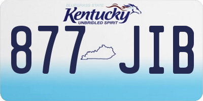 KY license plate 877JIB