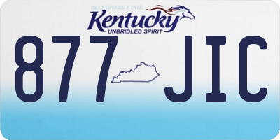 KY license plate 877JIC