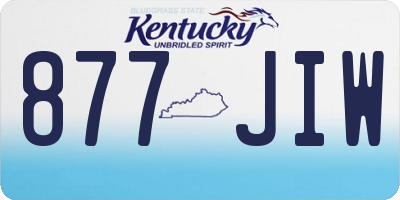 KY license plate 877JIW