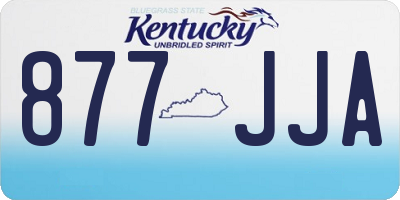 KY license plate 877JJA