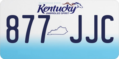 KY license plate 877JJC
