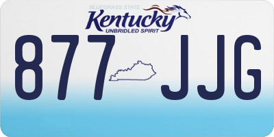 KY license plate 877JJG
