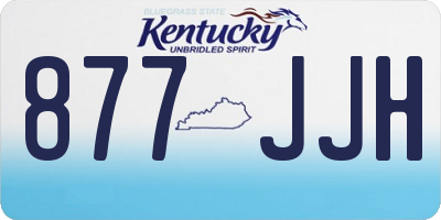 KY license plate 877JJH