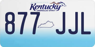 KY license plate 877JJL