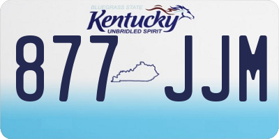 KY license plate 877JJM