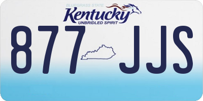 KY license plate 877JJS