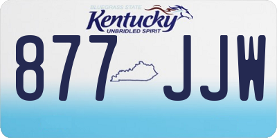 KY license plate 877JJW