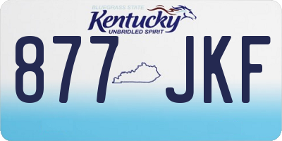 KY license plate 877JKF