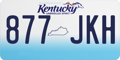 KY license plate 877JKH