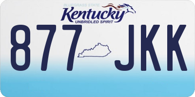 KY license plate 877JKK