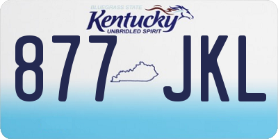 KY license plate 877JKL