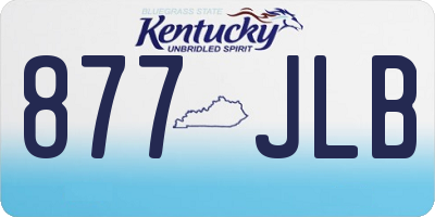 KY license plate 877JLB