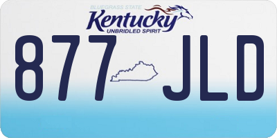 KY license plate 877JLD