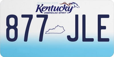 KY license plate 877JLE