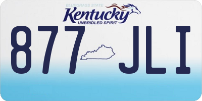 KY license plate 877JLI
