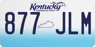 KY license plate 877JLM