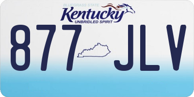 KY license plate 877JLV