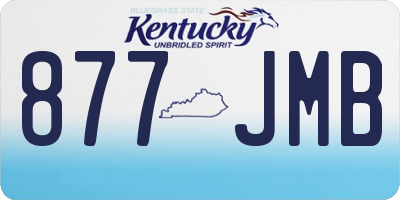 KY license plate 877JMB