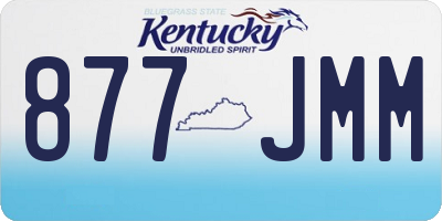 KY license plate 877JMM