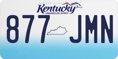 KY license plate 877JMN