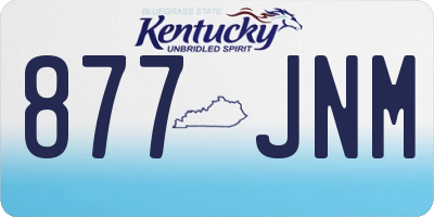 KY license plate 877JNM