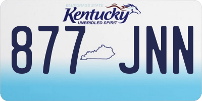 KY license plate 877JNN