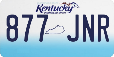 KY license plate 877JNR