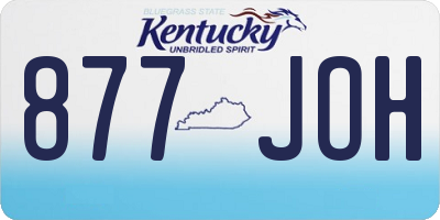 KY license plate 877JOH