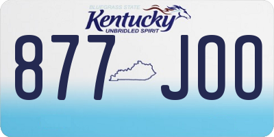 KY license plate 877JOO